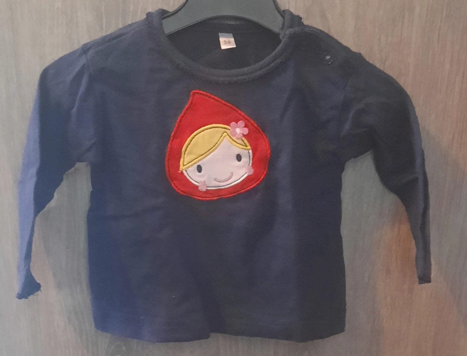 Zeeman longsleeve Roodkapje 56 cm
