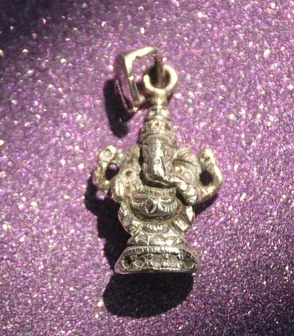 Zilveren Ganesha hanger vintage