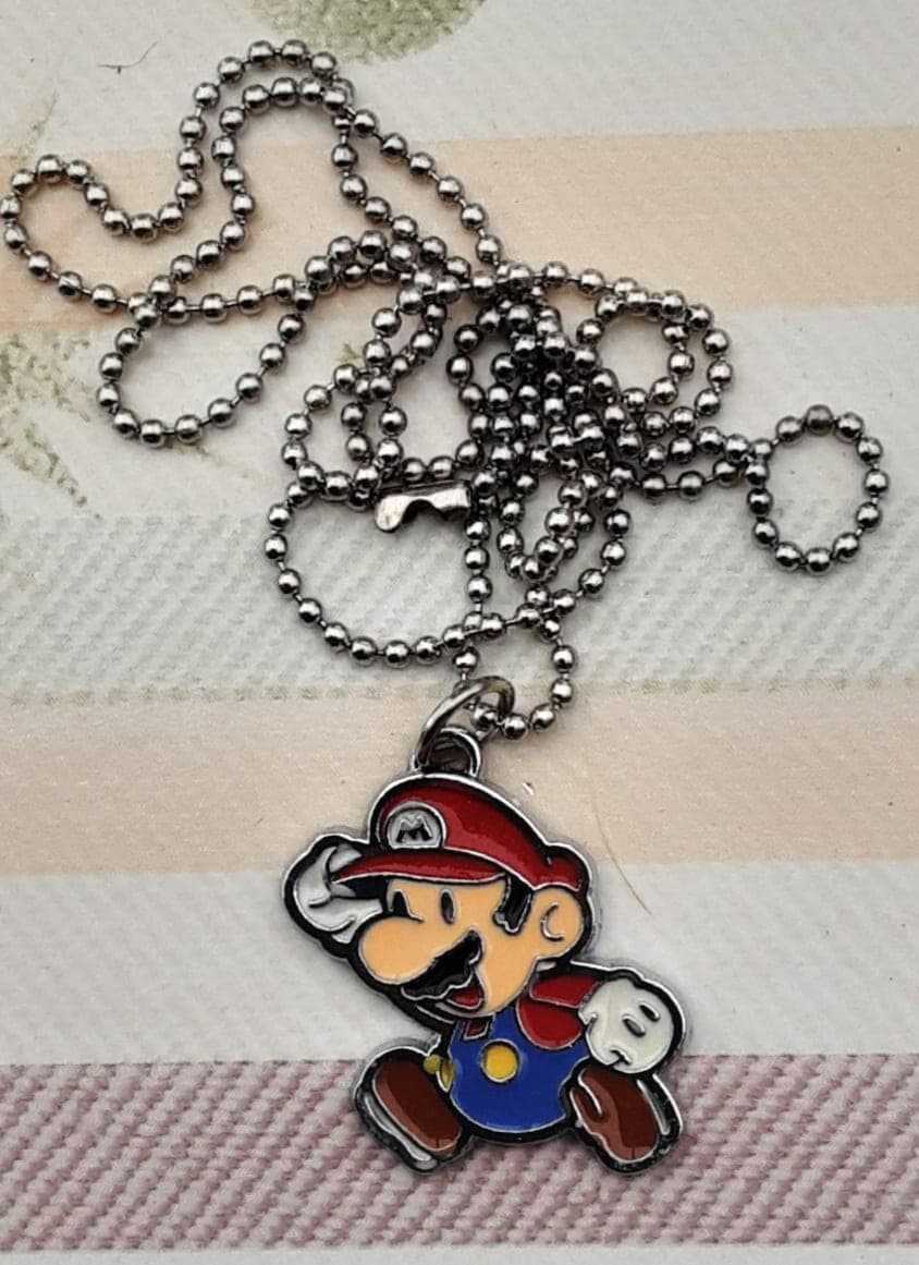 Super Mario kettinghanger met bolletje-ketting