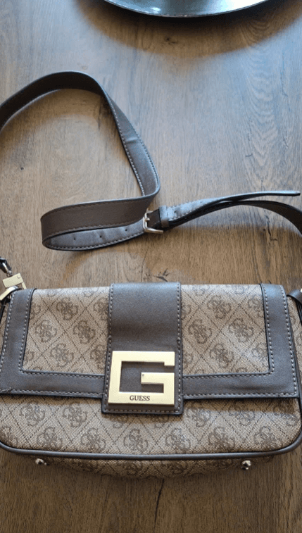 GUESS schoudertas met monogram patroon