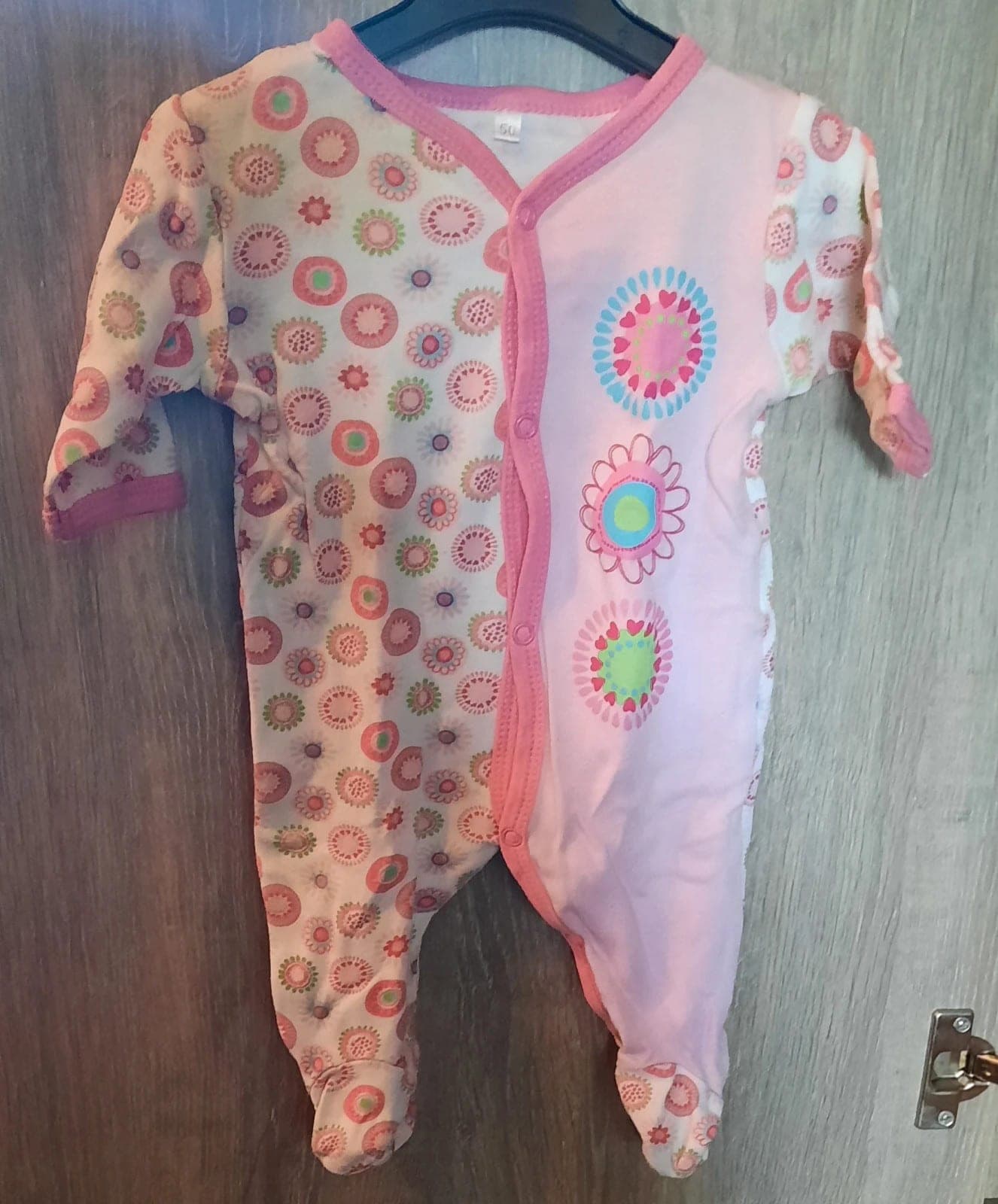 Zeeman pyjama meisjes bloemen 50cm