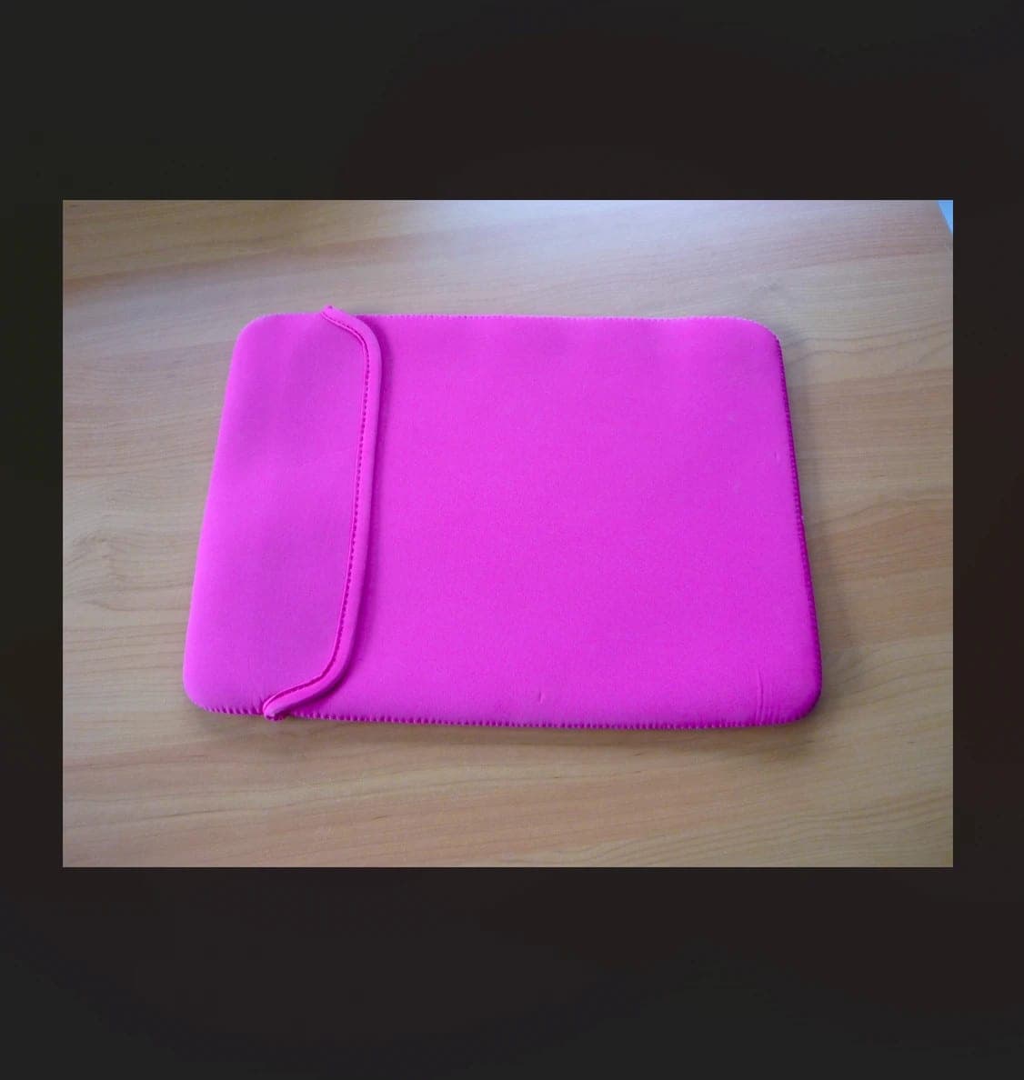 Fuchsia roze soepele laptop tablet sleeve cover tas tablethoes