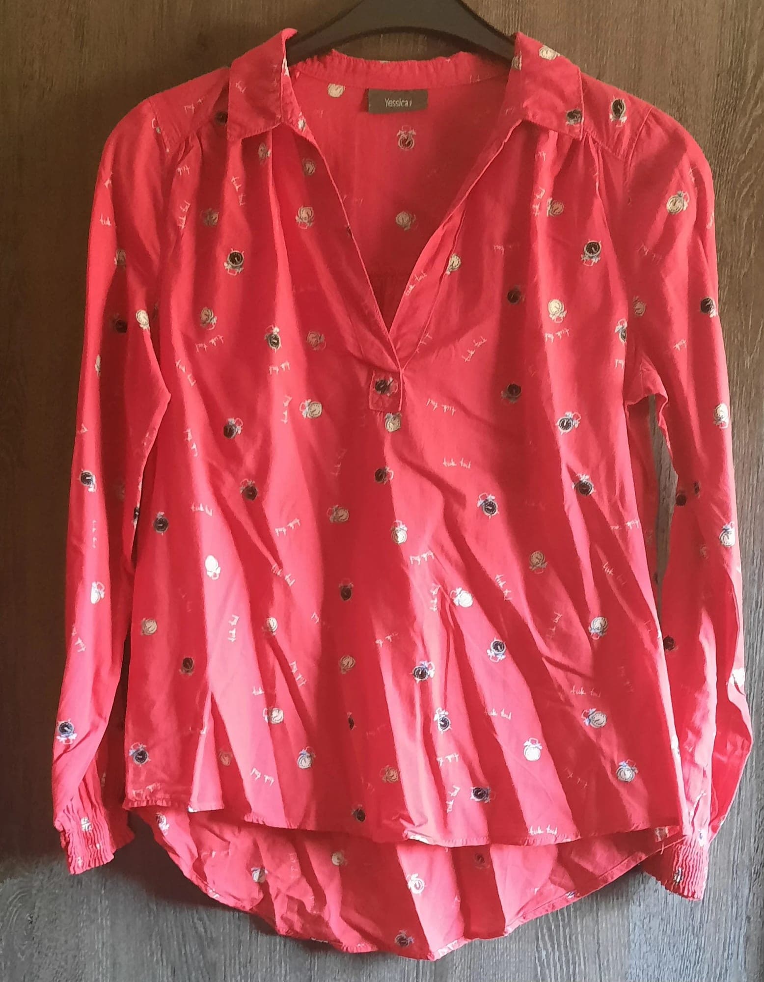 C&A hemdje met klokprint, zoals nieuw