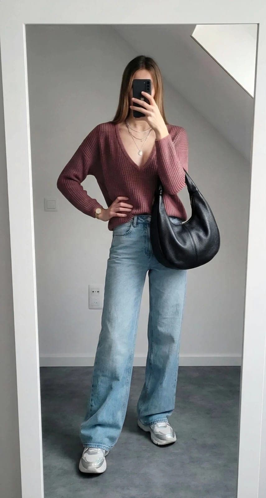 Josefin Ekström For NA-KD Oudroze knit – maat XS – V-hals