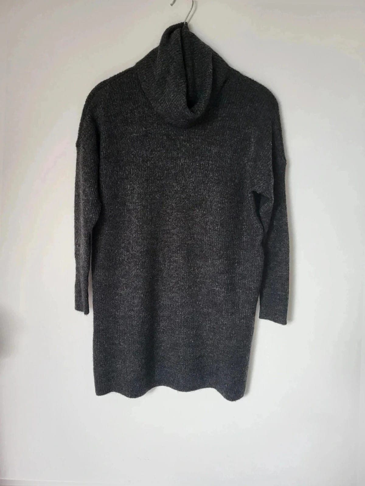 Grijze Gebreide Winterjurk only Maat S