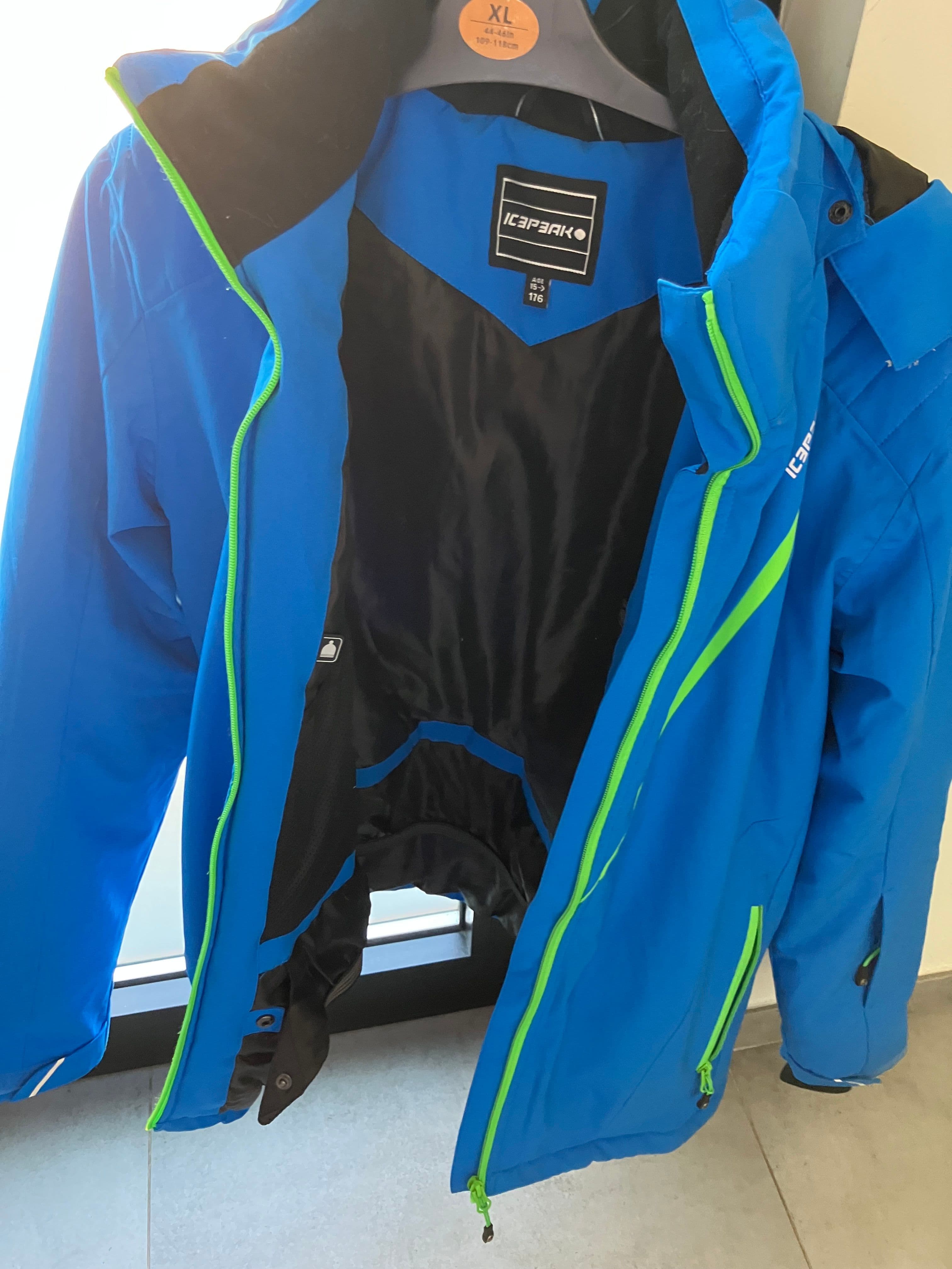 Icepeak blauwe ski-/snowboardjas maat XL