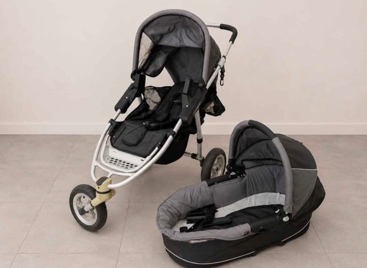 Kinderwagen 2-in-1 met zitje en reiswieg
