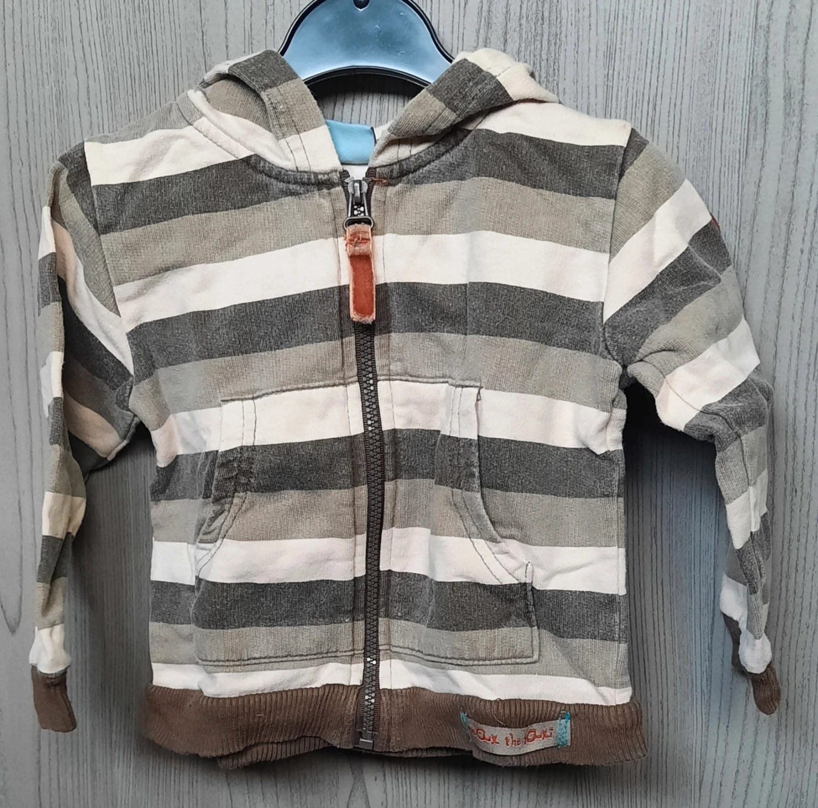 Knot So Bad gestreept vestje 74 cm