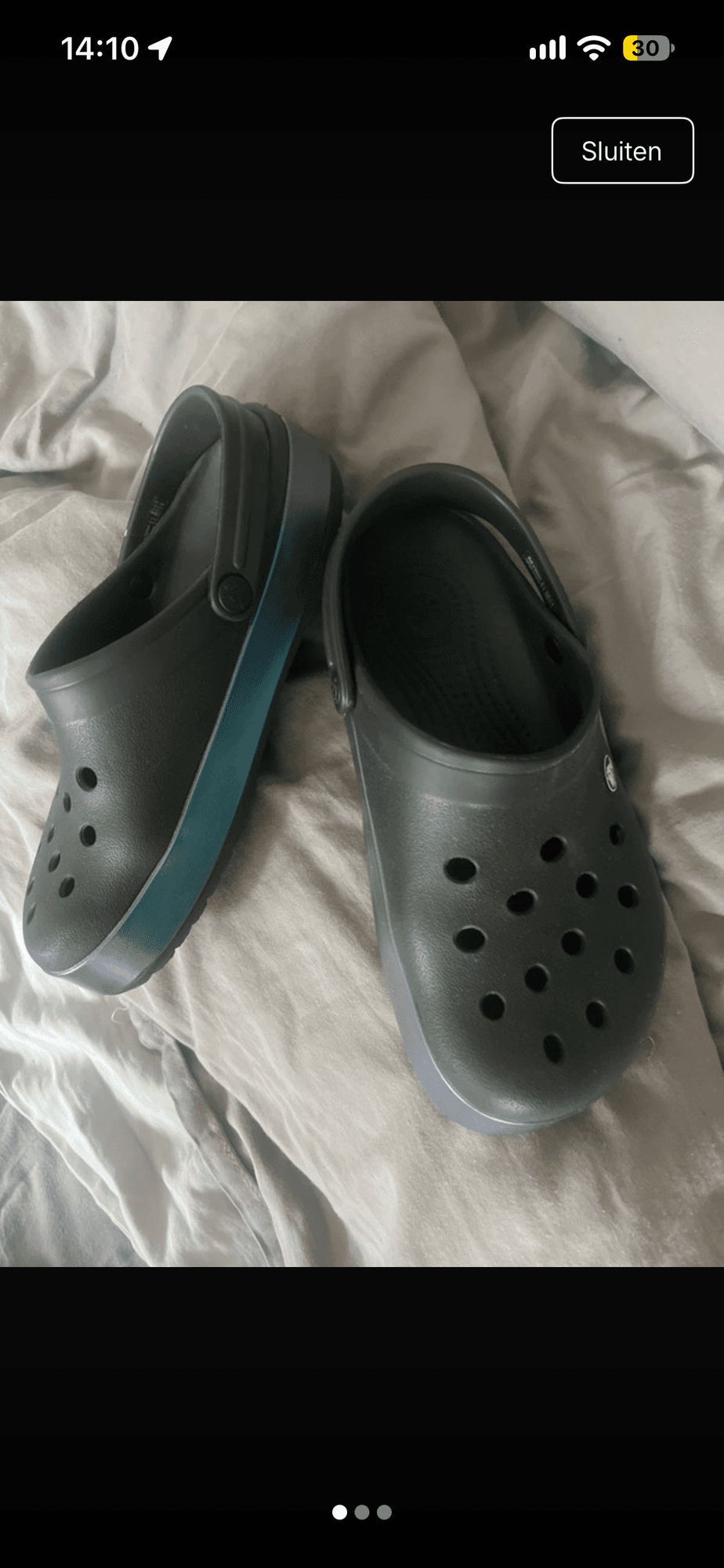 Crocs clogsschoenen in grijsblauw