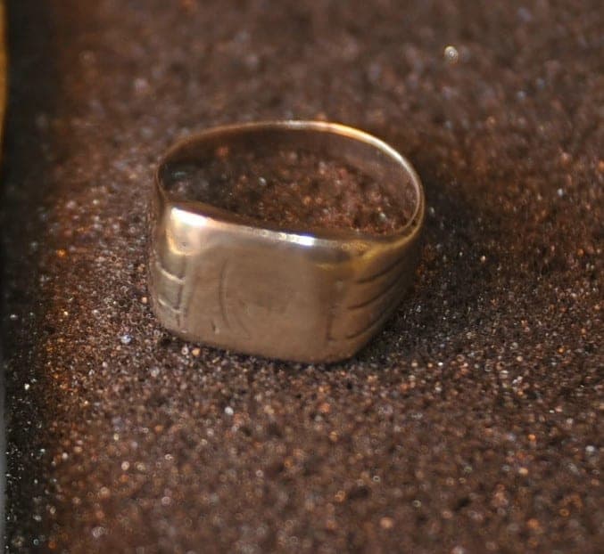 Antieke zilveren ring, echt zilver