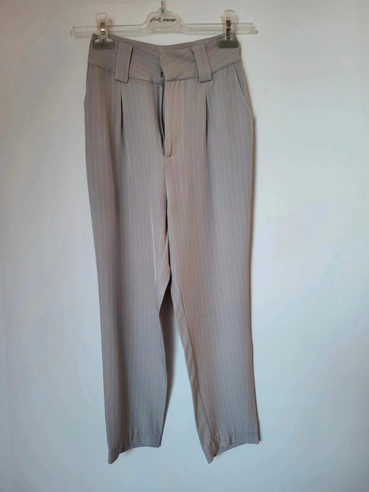Na-kd Beige Gestreepte Broek maat 34