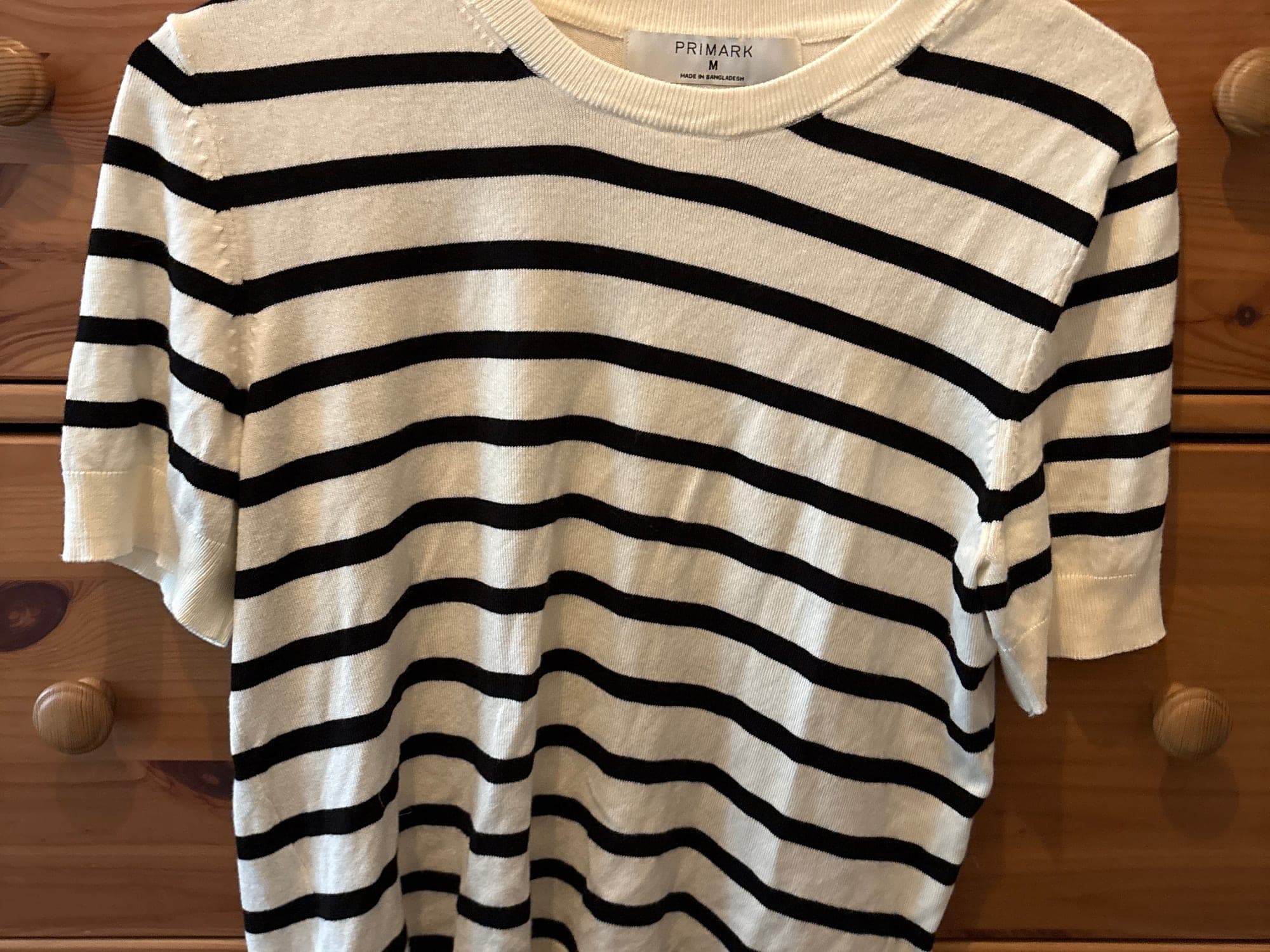 T-shirt rayé Primark blanc-noir