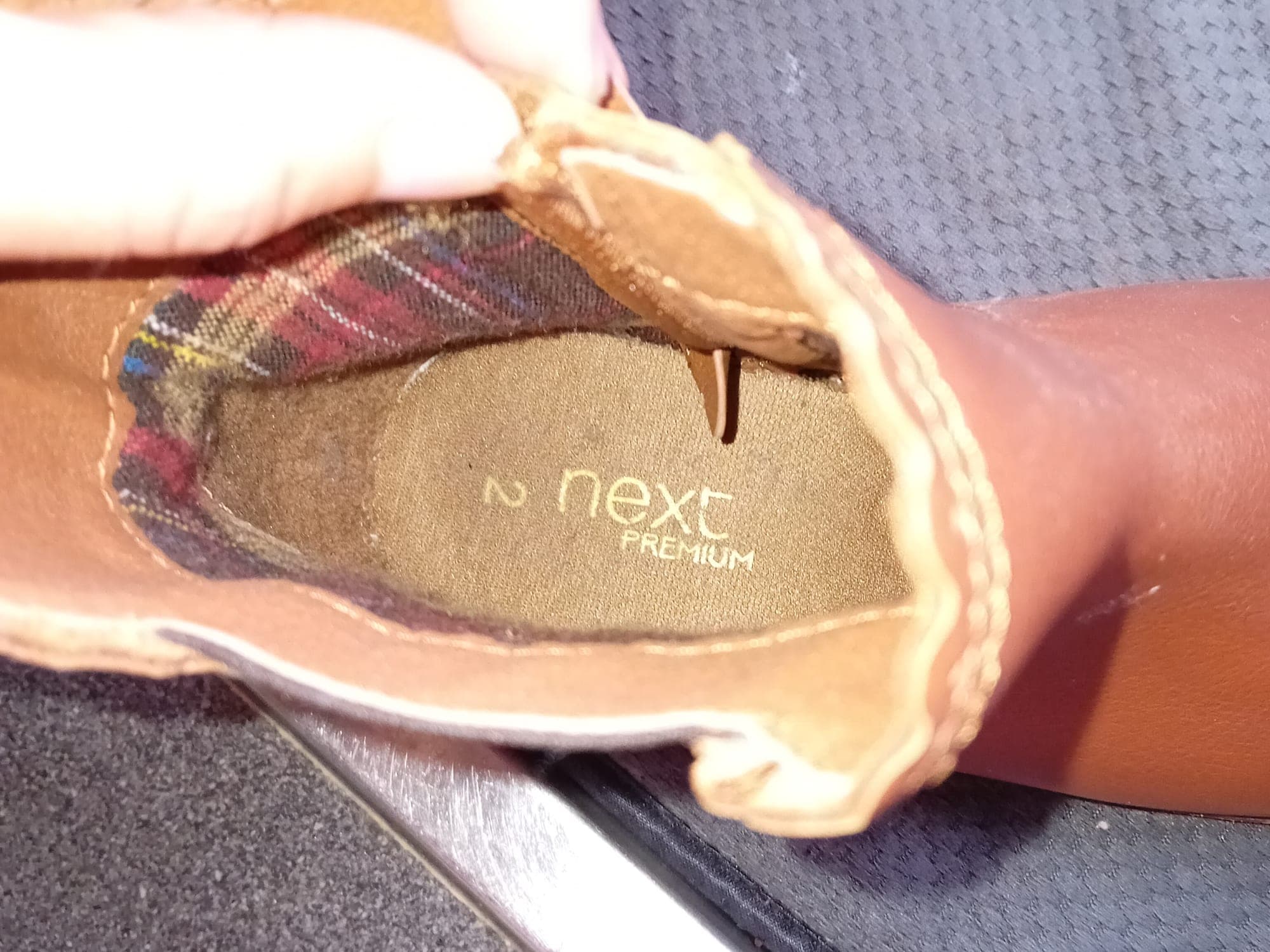 Next Premium botinnenschoenen bruin leer