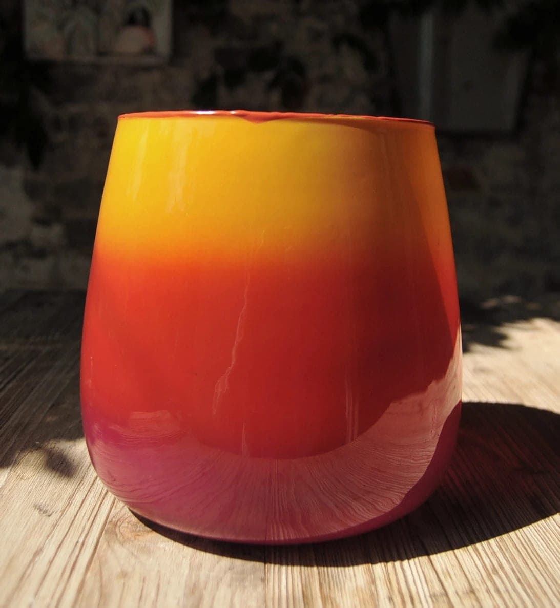 Colmore Sunset vaas in warme kleuren