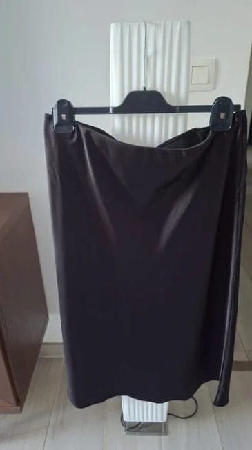Zwarte satijnen rok H&M maat XL