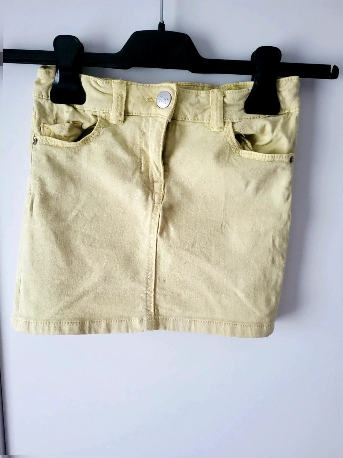 Milla Star lichtgele Denim rok Maat 122 verstelbare taille