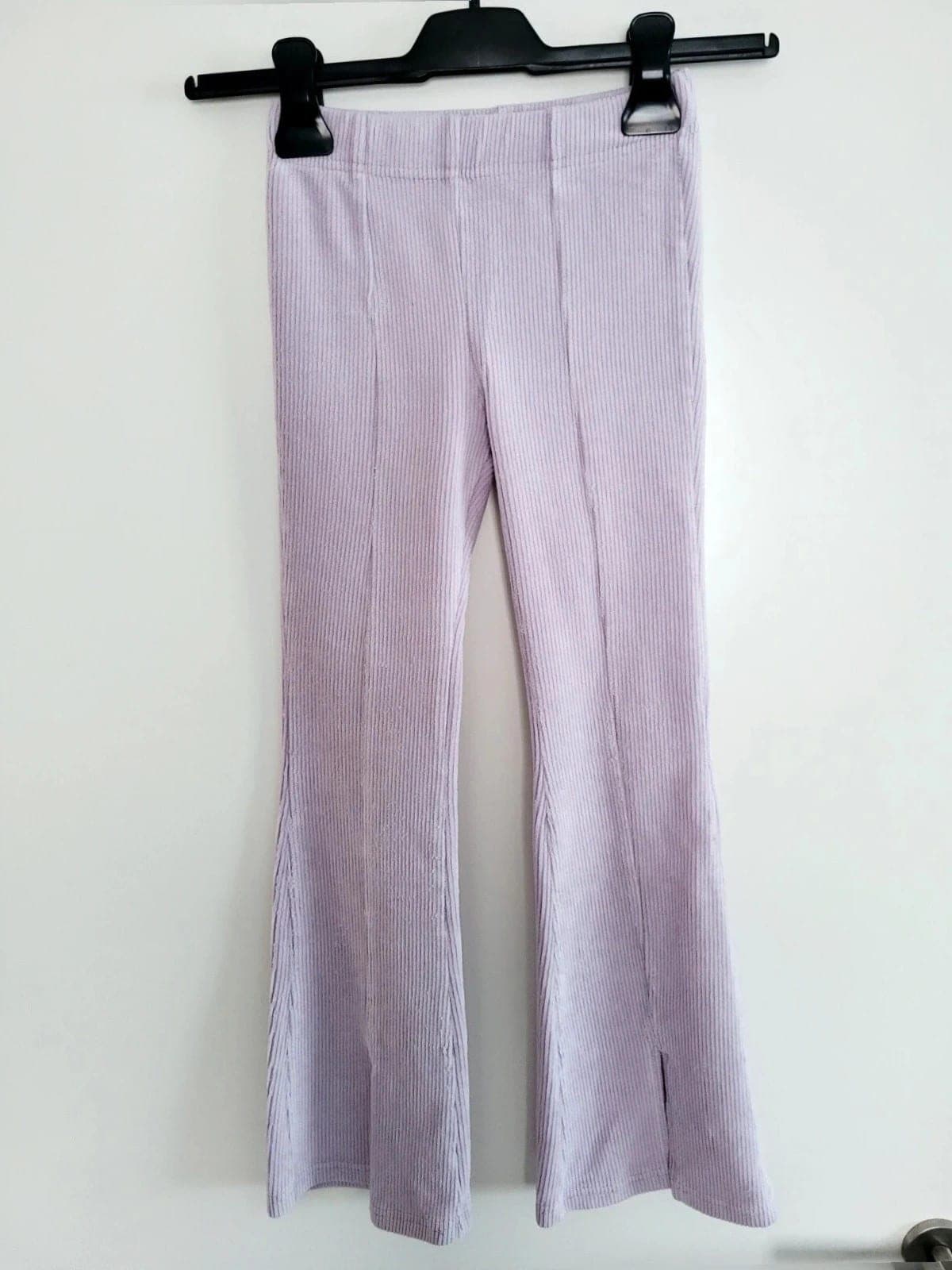 Jill & Mitch rib Flared broek maat 134/140 – lila – zeer nette staat