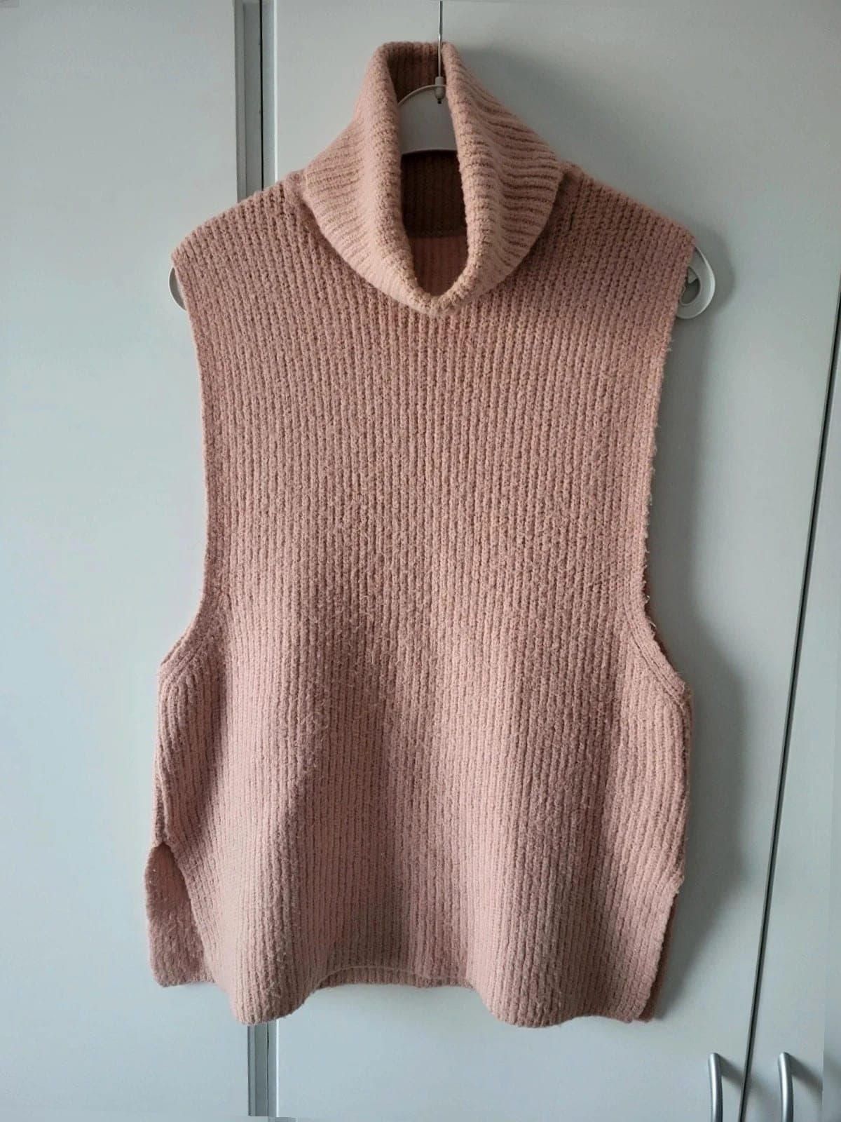 Roze high neck knitted Vest | Maat S | nA-KD | Nieuw