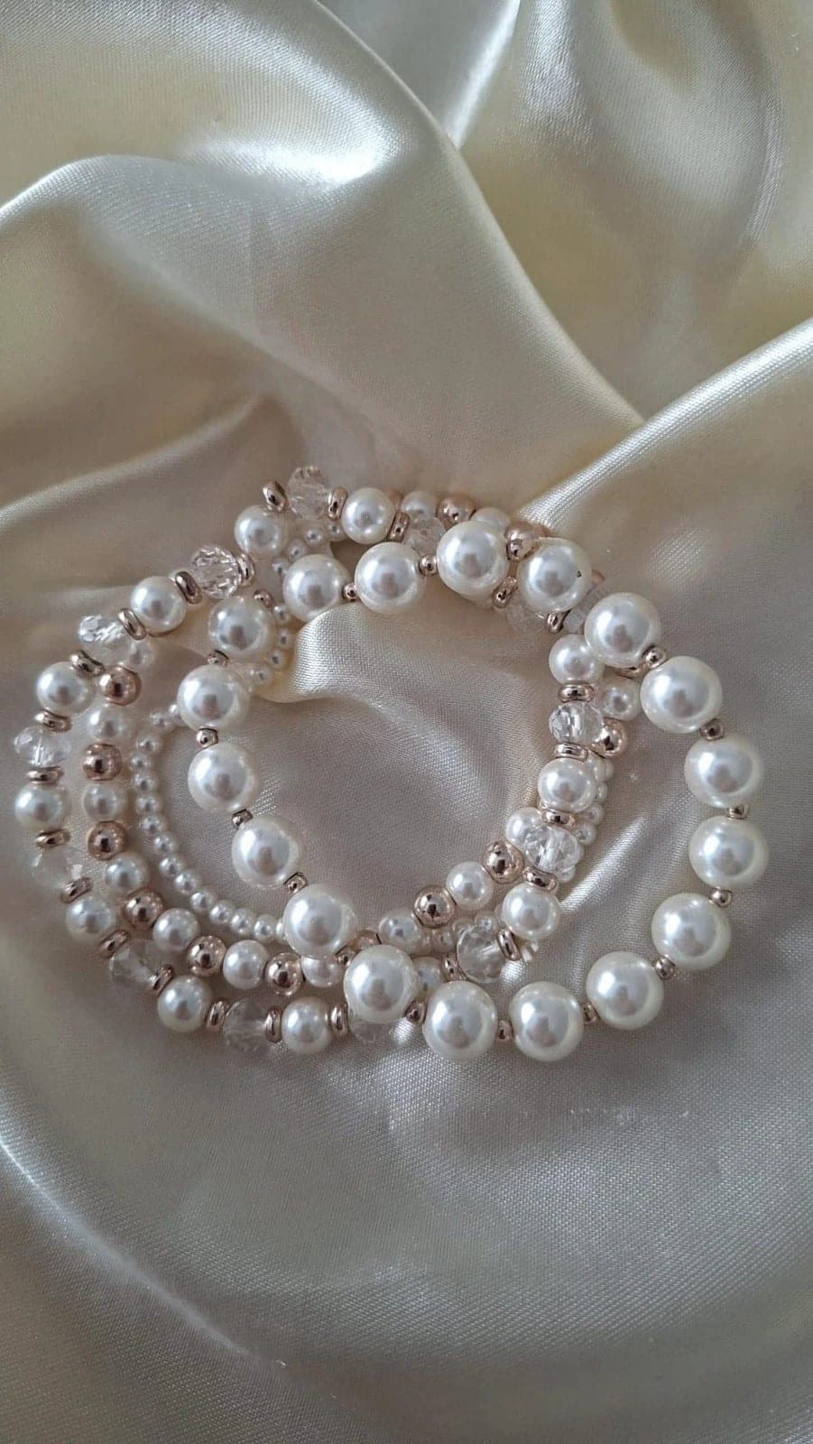 Parelmoer armband met kraaltjes