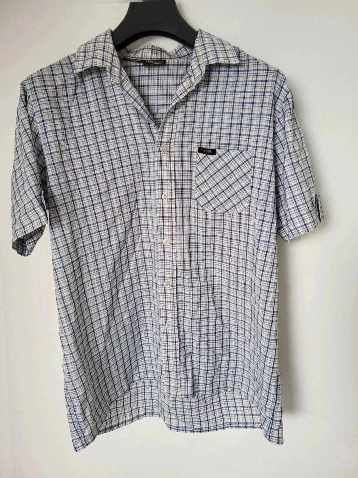 !SALE! geruit Herenhemd korte mouw XL | Luchtig zomerhemd | casual