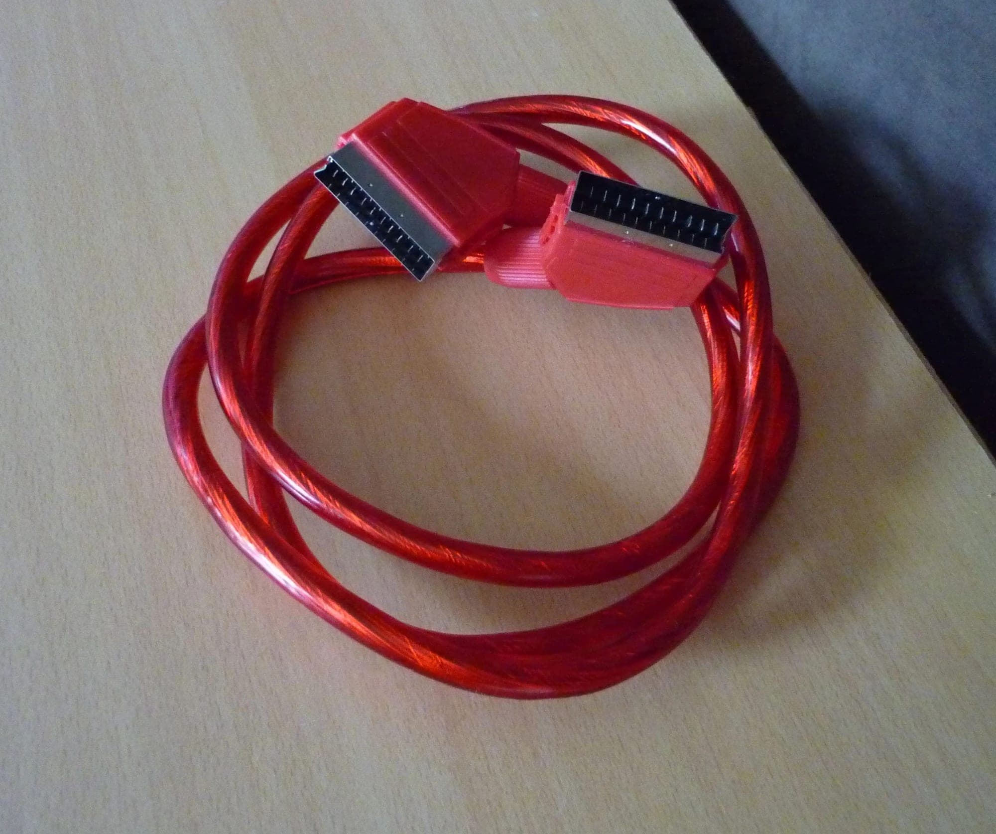 Rode Scart kabel 1,50 meter