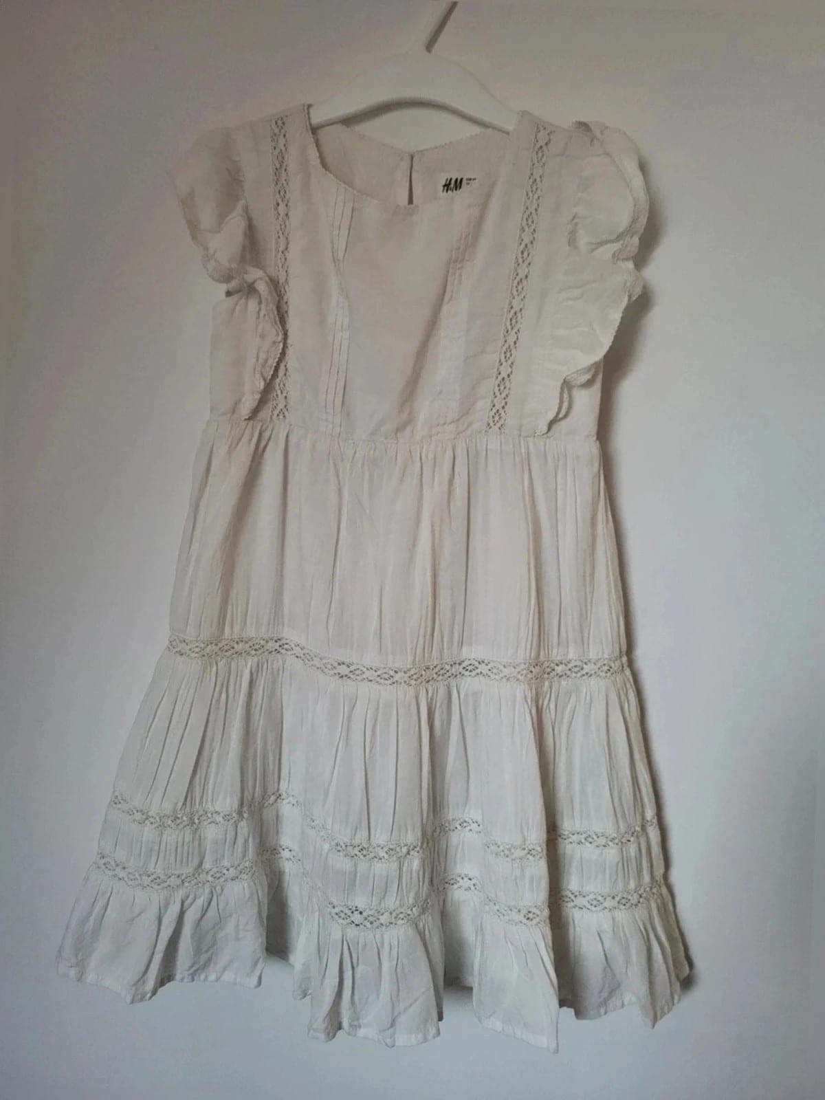 Witte zomerjurk H&M 110