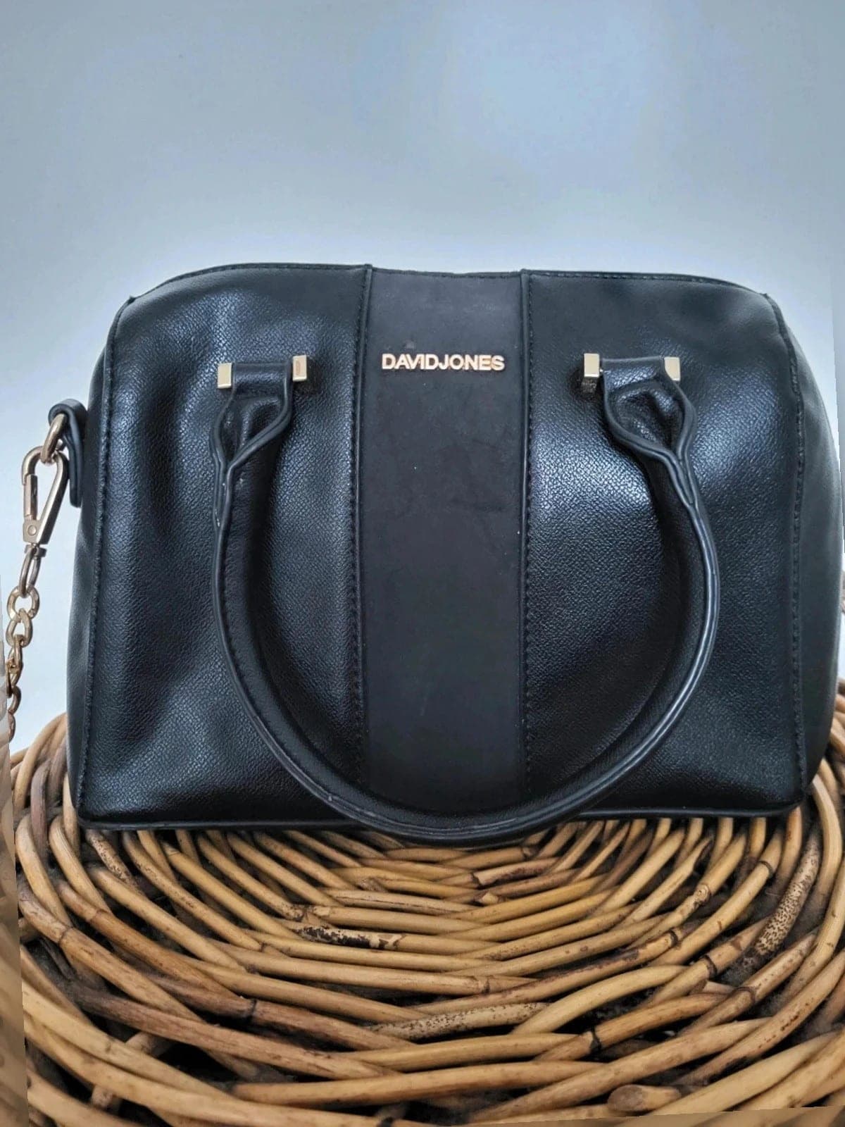 Zwarte david Jones handtas – elegant & tijdloos design