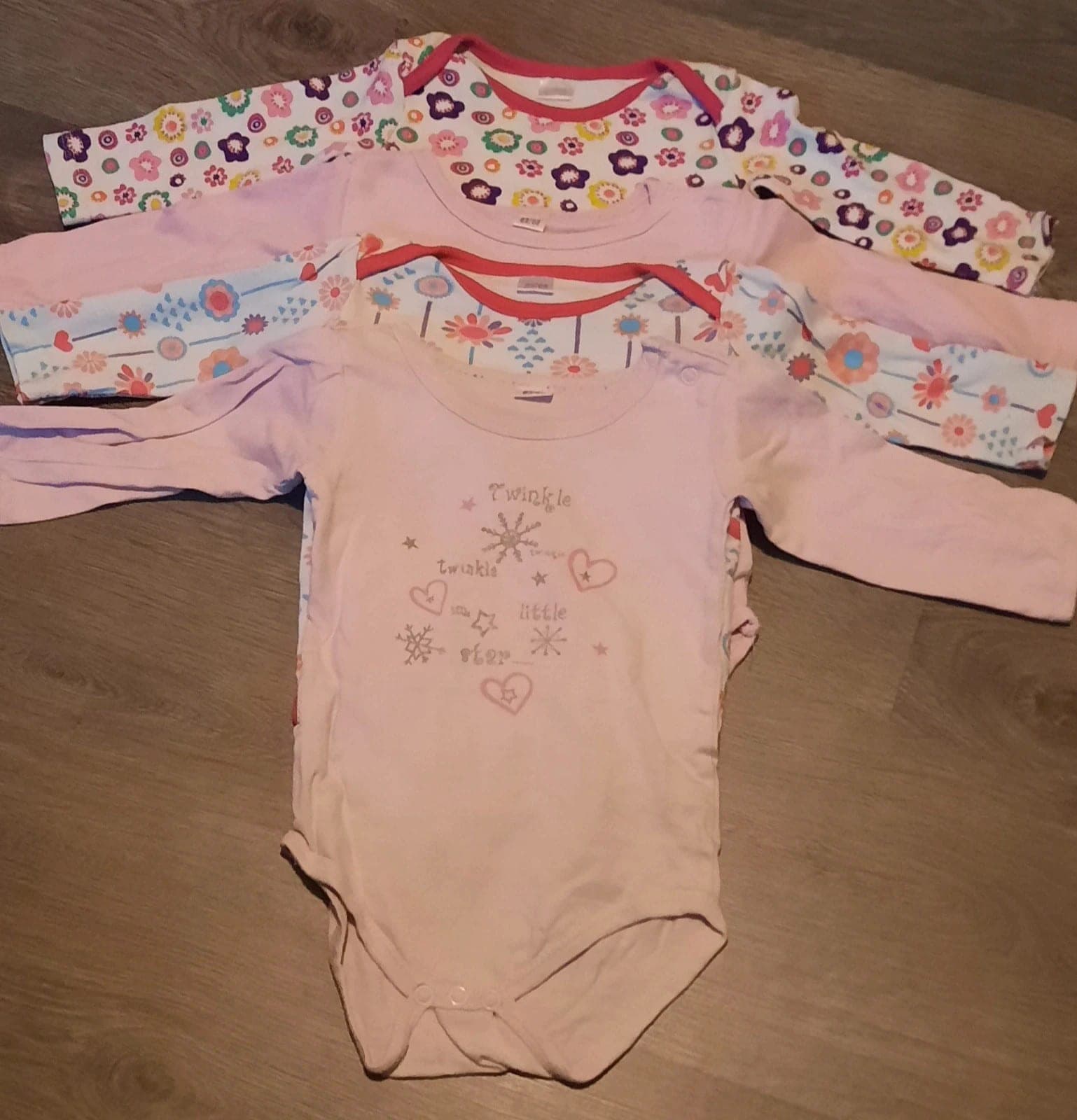 4 Zeeman bodys maat 62 cm (3-6 maanden)