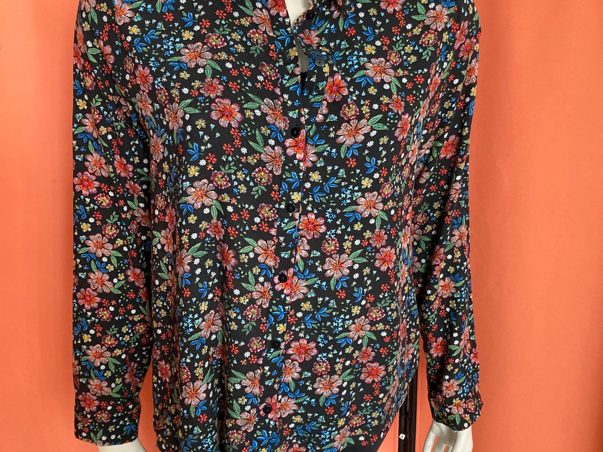 Bloemenprint blouse met lange mouwen