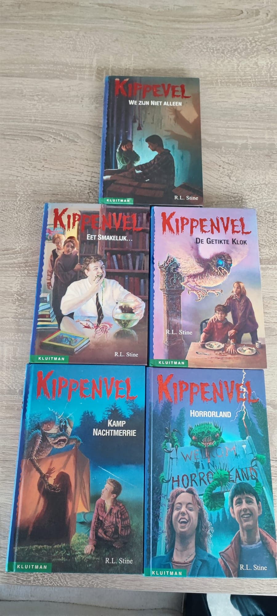 Kippenvels 5 boeken set - R.L. Stine griezelboeken