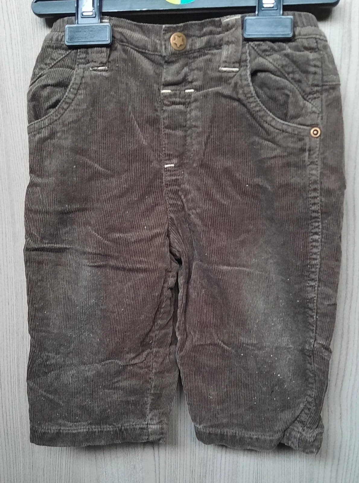 C&A ribfluweel broek 74 cm