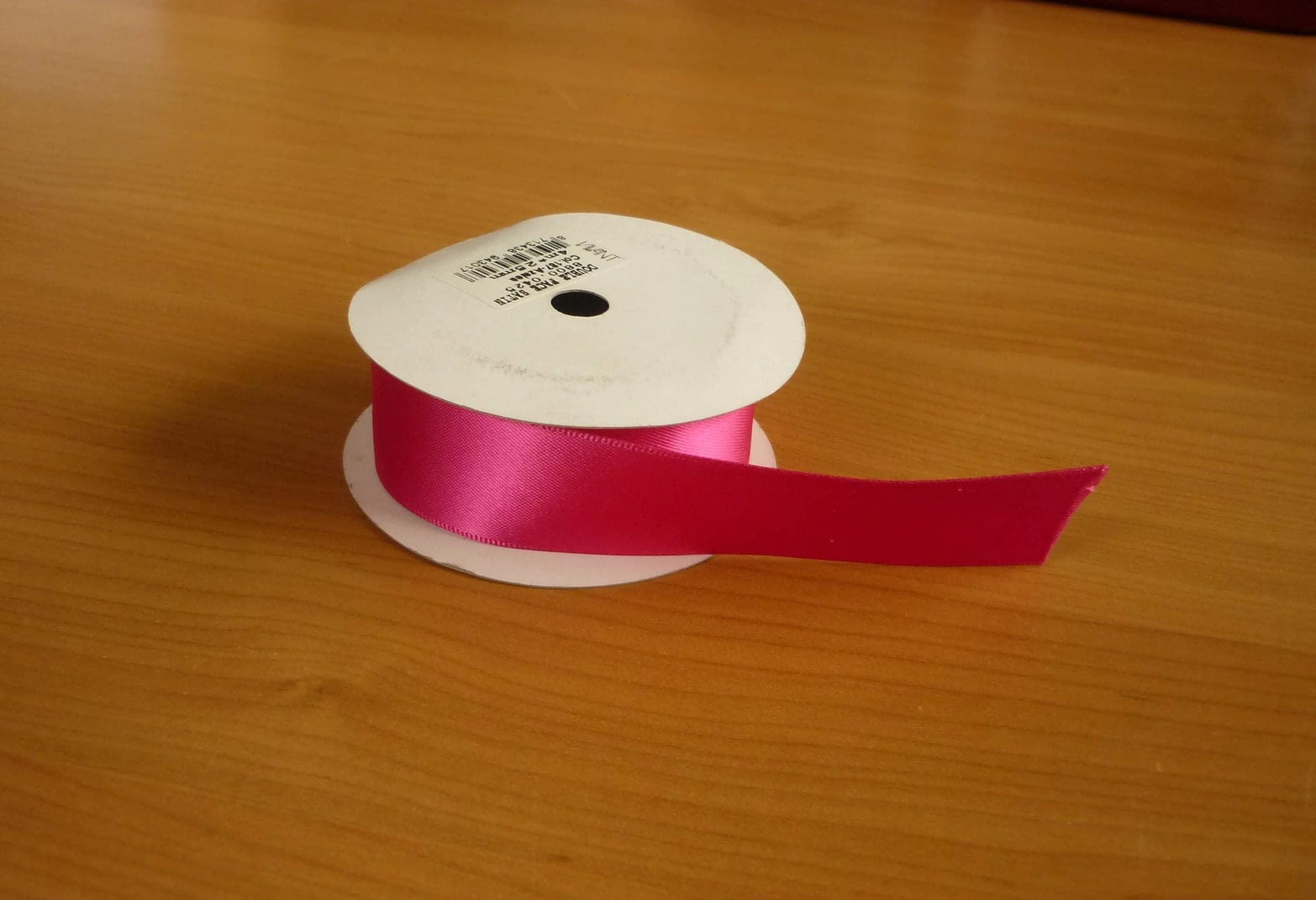 Fuchsia roze satijnen lint 2,5 cm