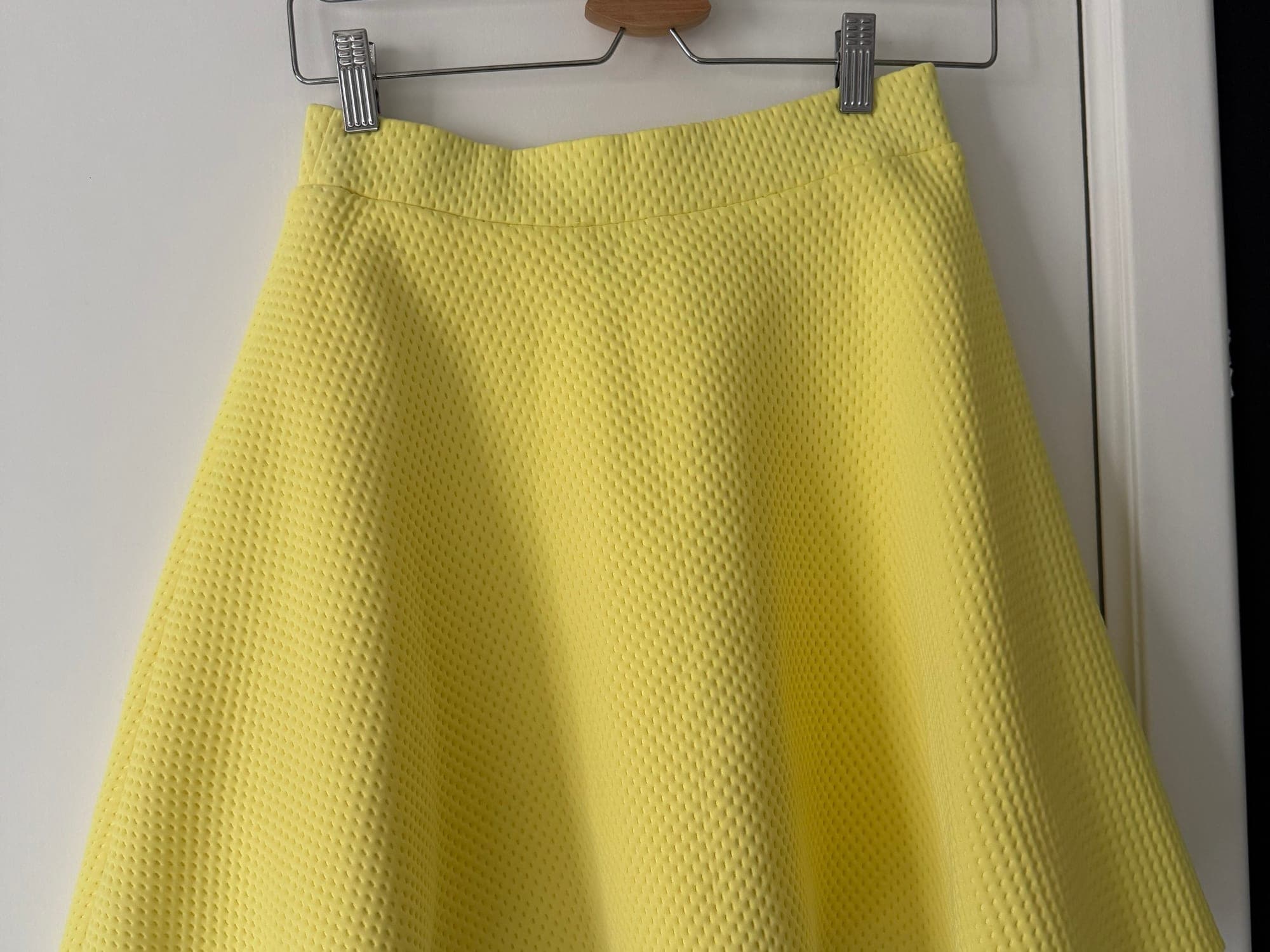 Gele skater rok in textuur - maat S tutu chic