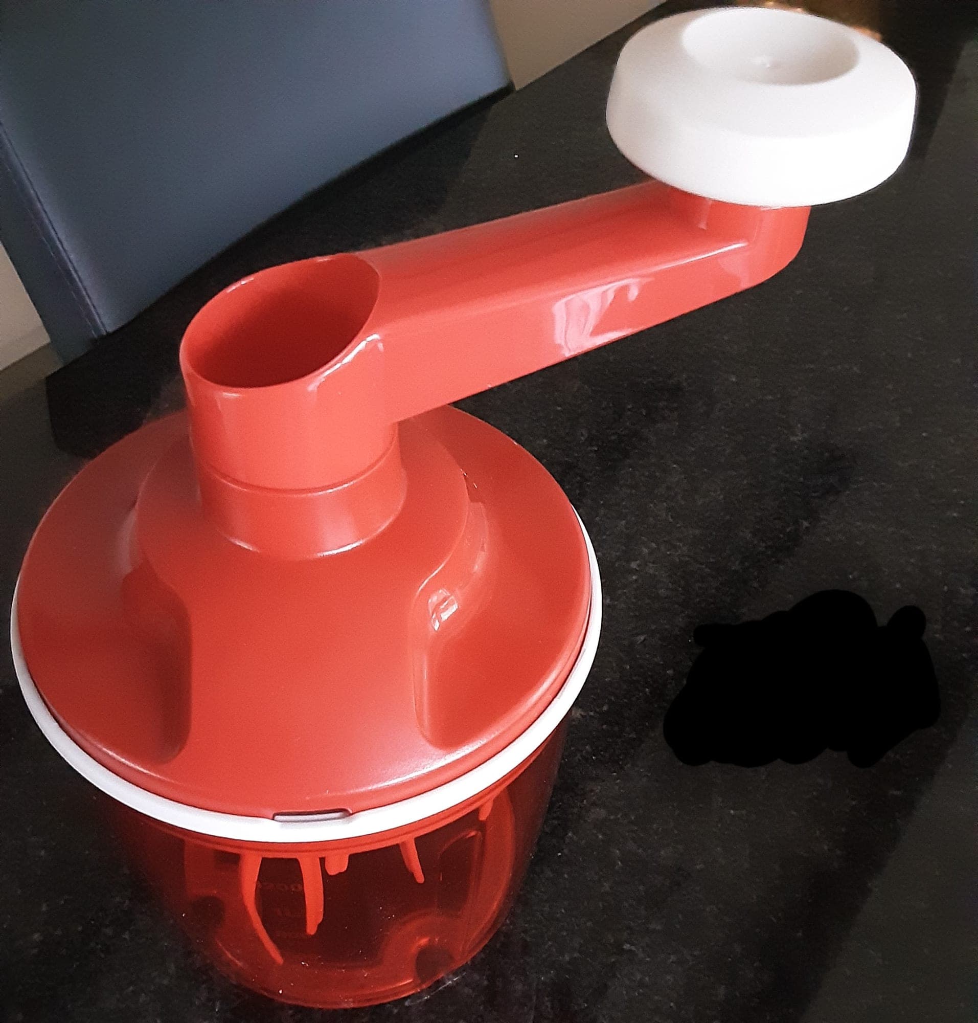 Speedychef Tupperware popcornmaker rood wit