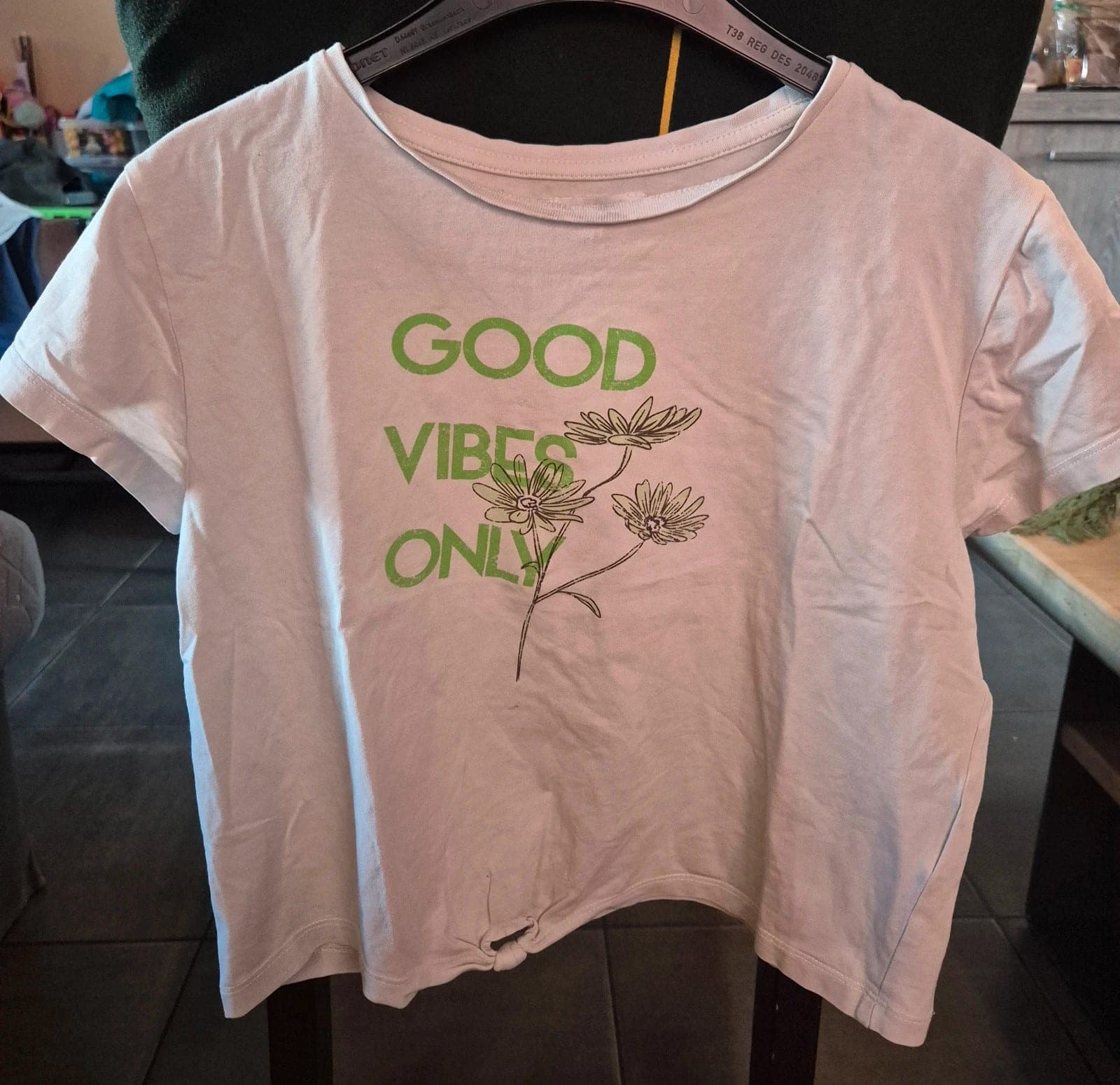 Frizzle T-shirt meisjes Good Vibes Only