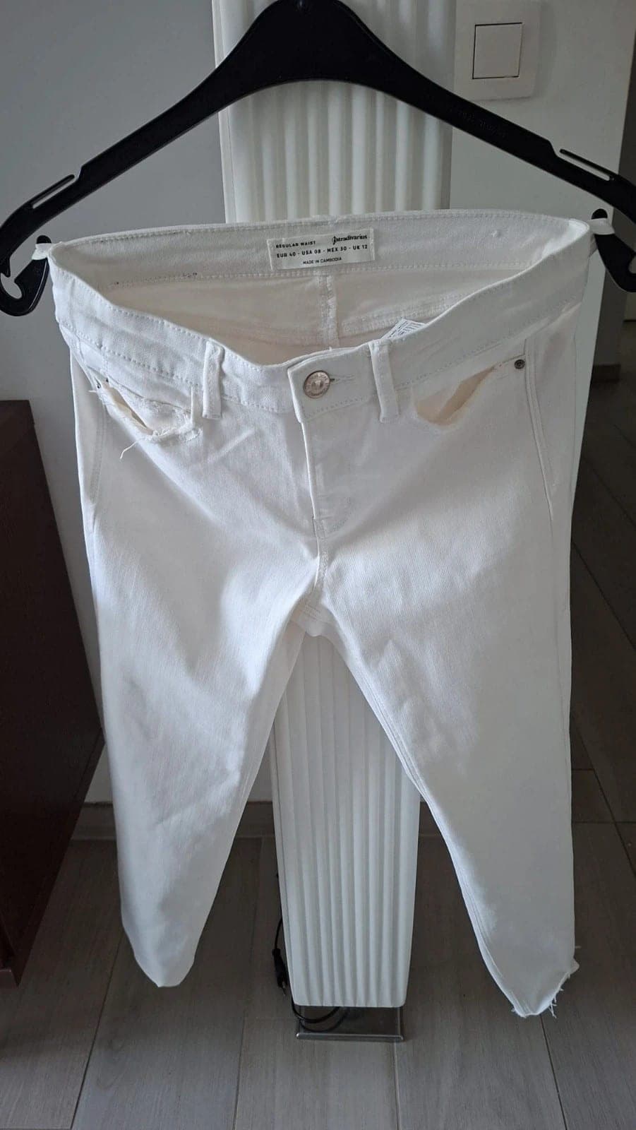 Stradivarius witte jeans broek maat L/40 - ongedragen