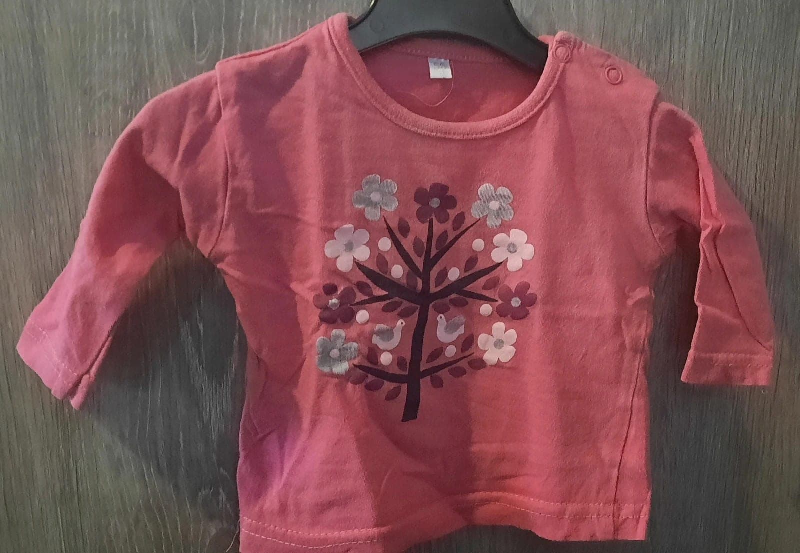Zeeman longsleeve bloemen maat 56 cm