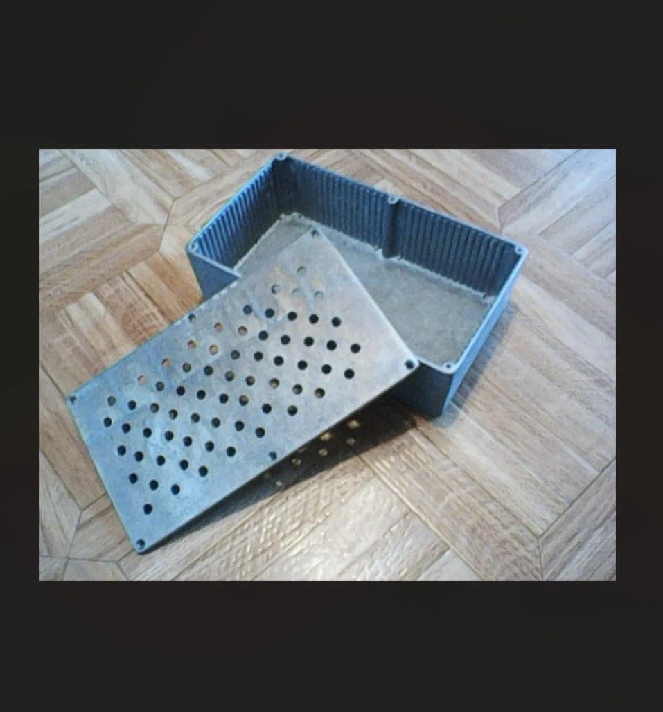 Aluminium doosje box met perforaties