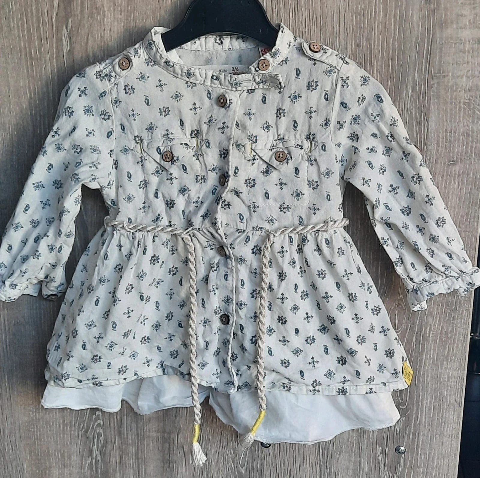Zara jurkje met onderjurkje, 68 cm