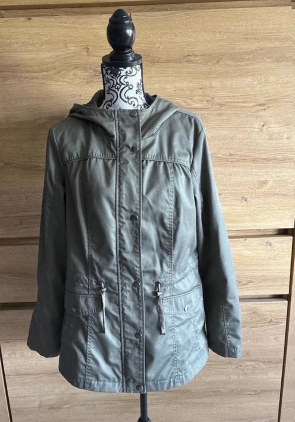 ONLY kakigroene parka jacket met capuchon - maat XL