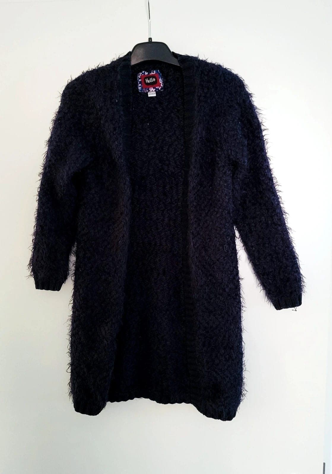 Lange gilet donkerblauw Pocopiano maat 122/128