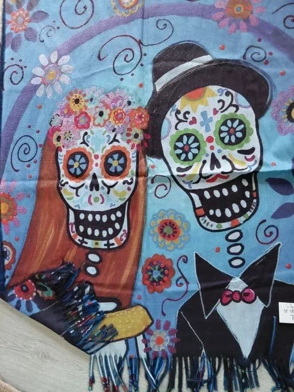 Sjaals met Skull design / Dia de los muertos / Halloween