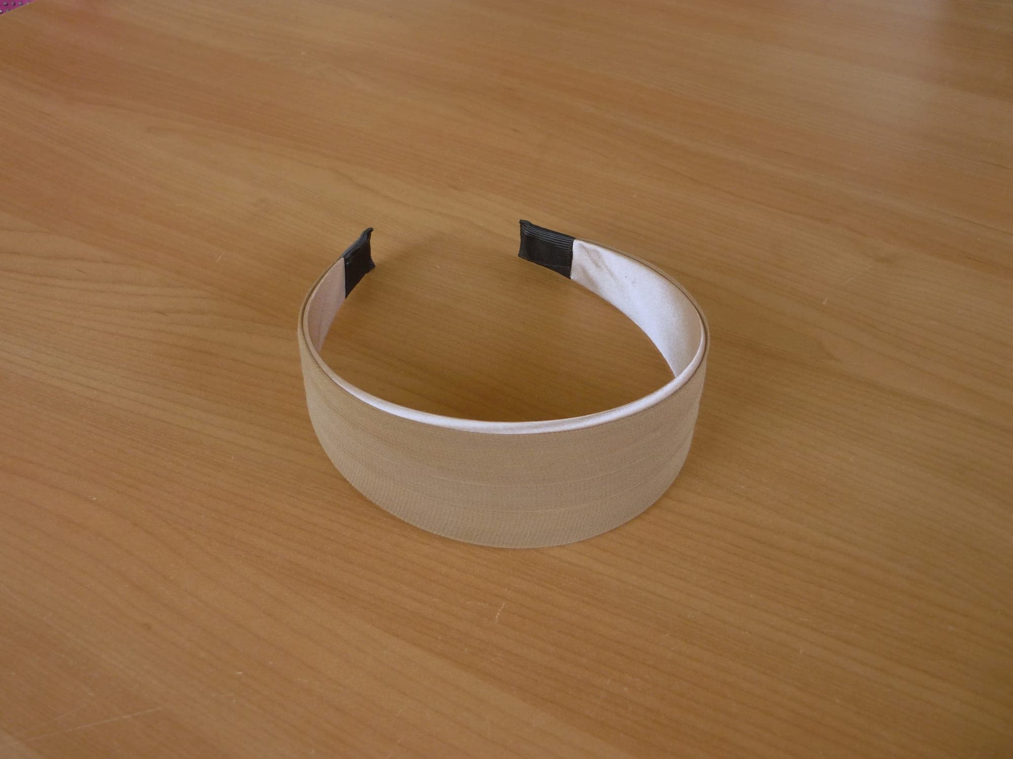 Bruine voile satijnen diademe haarband