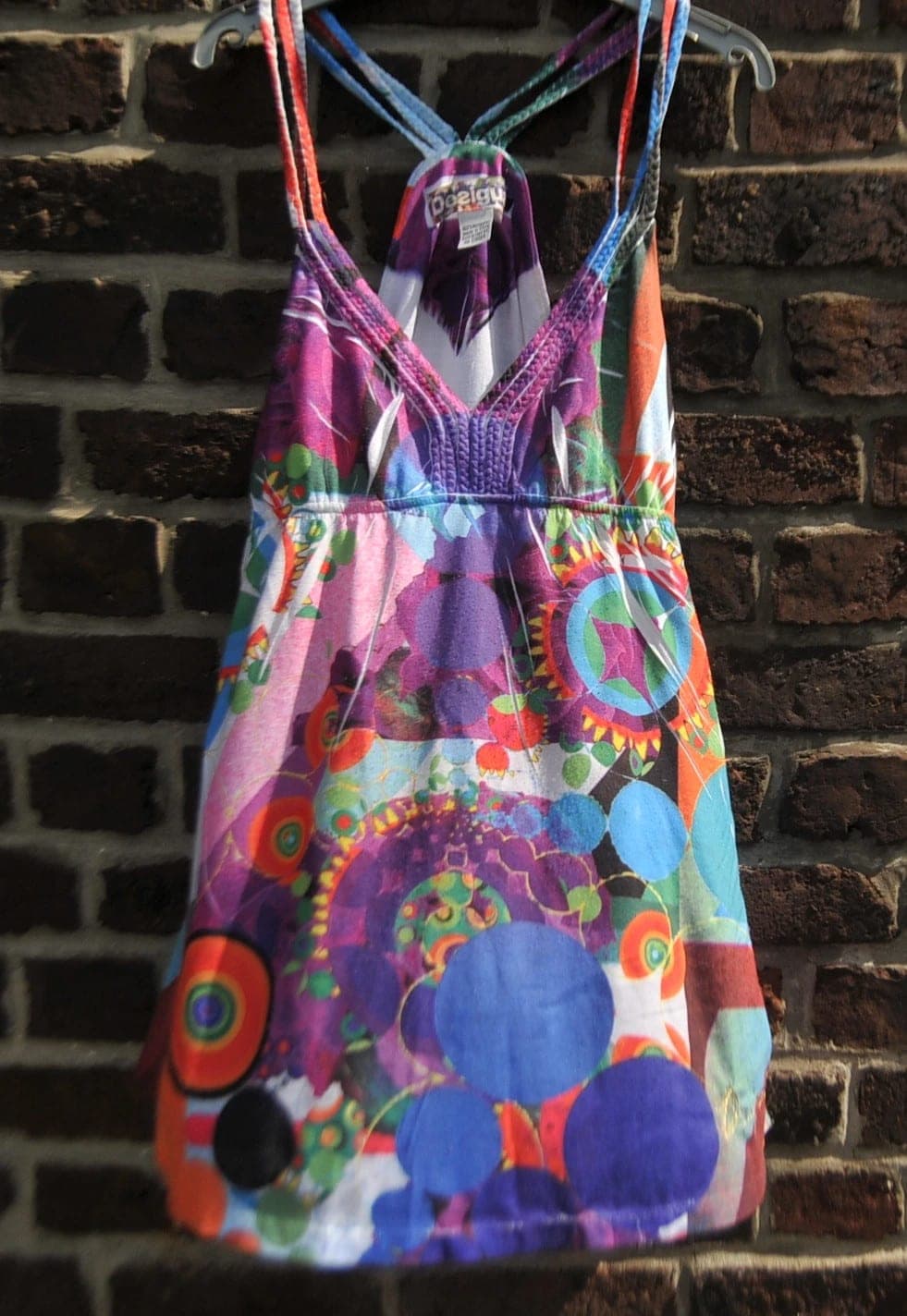 Desigual topje met spagettibandjes