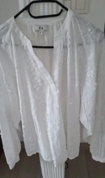 C&A elegante witte blouse maat M