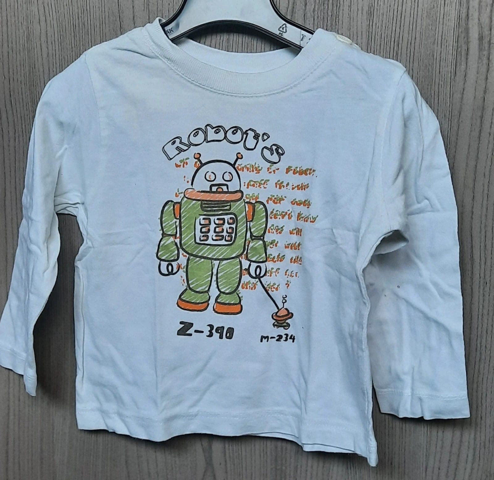 Carrefour longsleeve maat 74 cm (9-12 maanden)