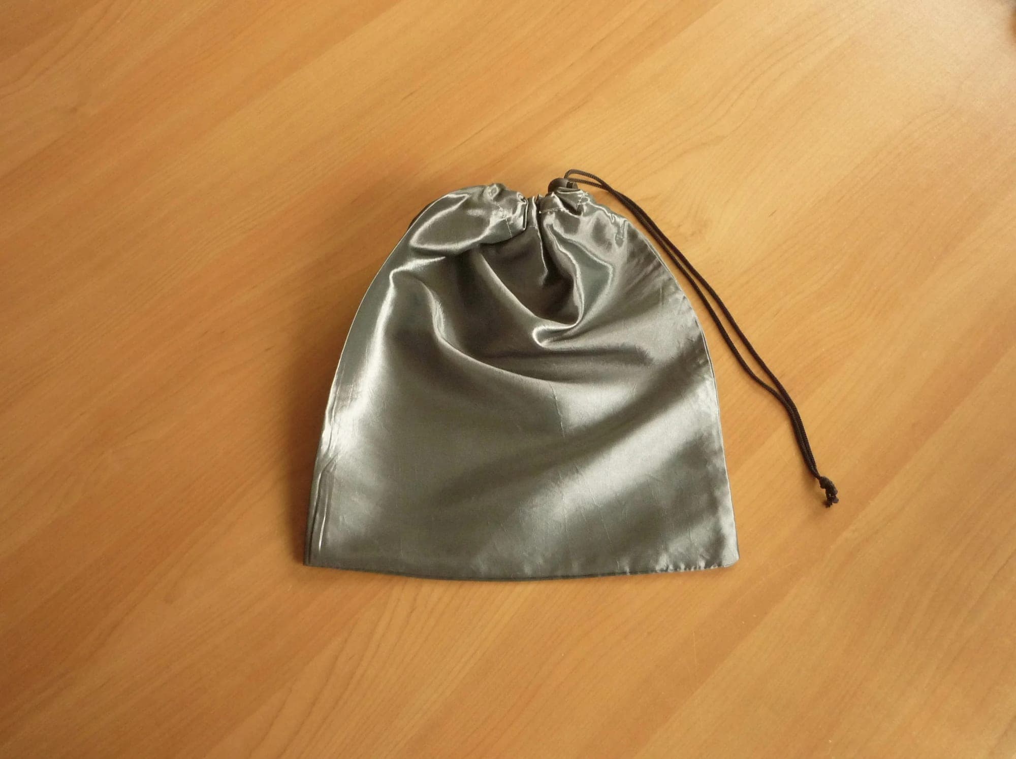 Grey satin travel bag storage bag cover organizer clothing bag