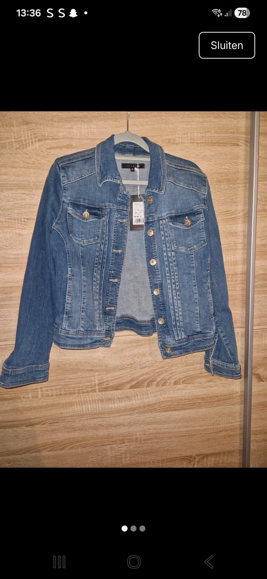 V-Denicol 2i Light Blue Denim Jacket - Maat 40