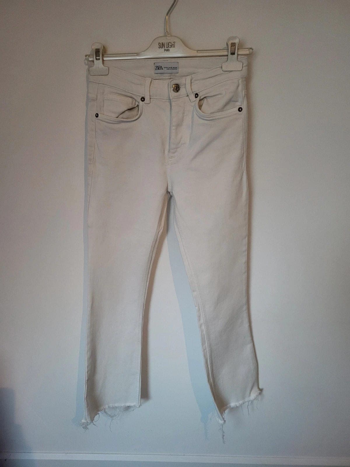Witte jeans flared Zara maat 34