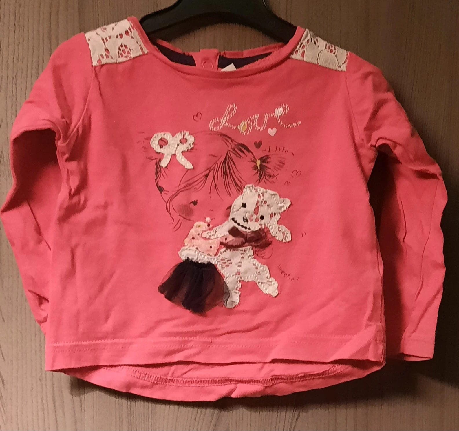 Wibra longsleeve meisje 9-12 maanden